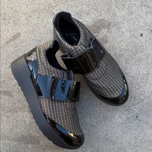 Free People Black and Gray Men's Sneakers